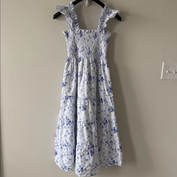 Hill house Floral Blue and White Women's Dress S - Picture 5 of 9